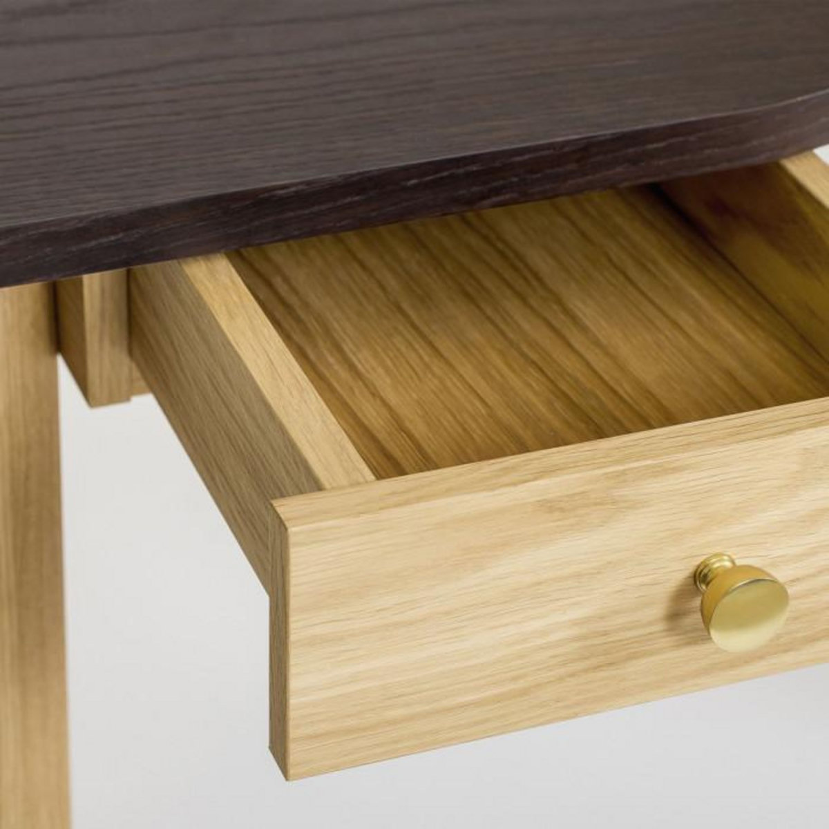 Paris Prix Bureau Design 2 Tiroirs  Nice  140cm Chêne & Noir