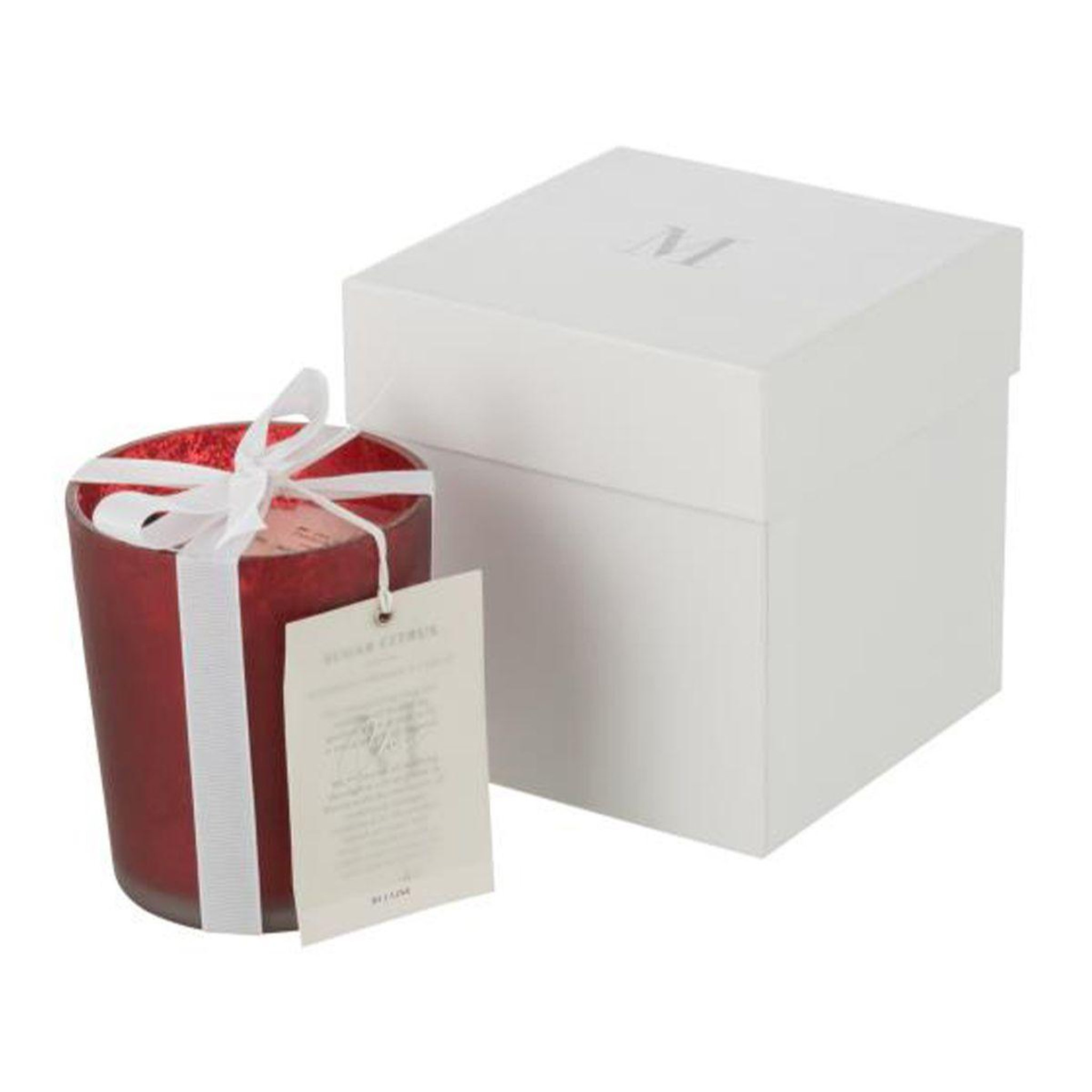 Voir la diapositive 2 : J-LINE Bougie Parfumée Déco  Deluxe  11cm Oud Amber