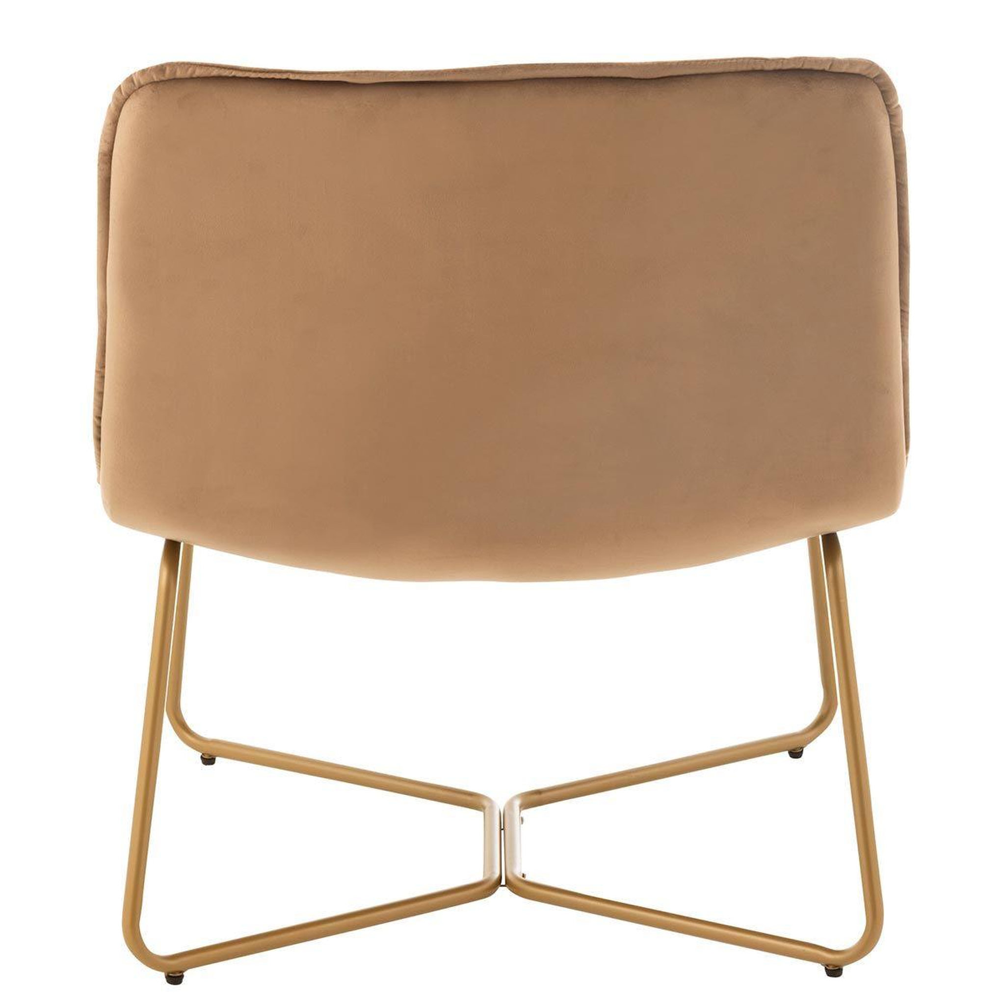 Voir la diapositive 4 : J-LINE Fauteuil lounge design  pierre  85cm marron
