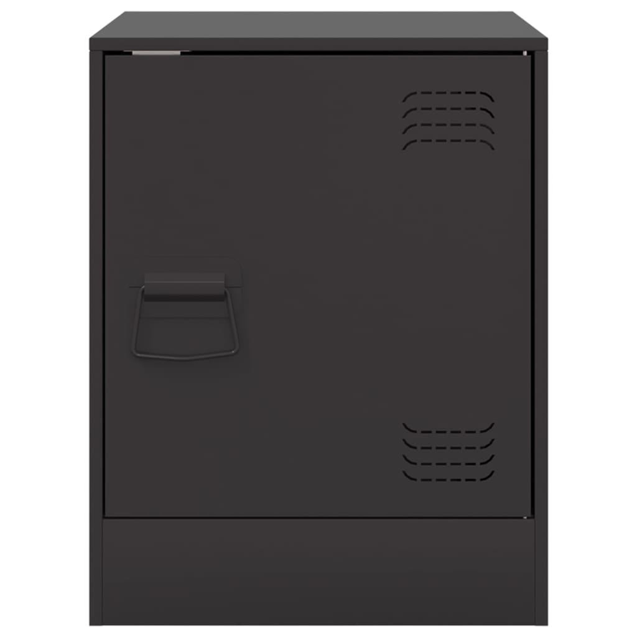 Voir la diapositive 5 : VIDAXL Tables de chevet 2 pcs noir 34,5x39x44 cm acier