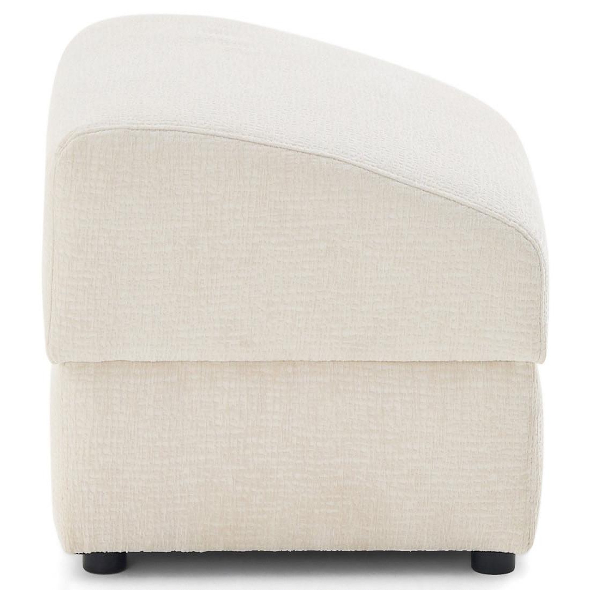 Voir la diapositive 4 : LISA DESIGN Bastille - pouf en tissu velours relief
