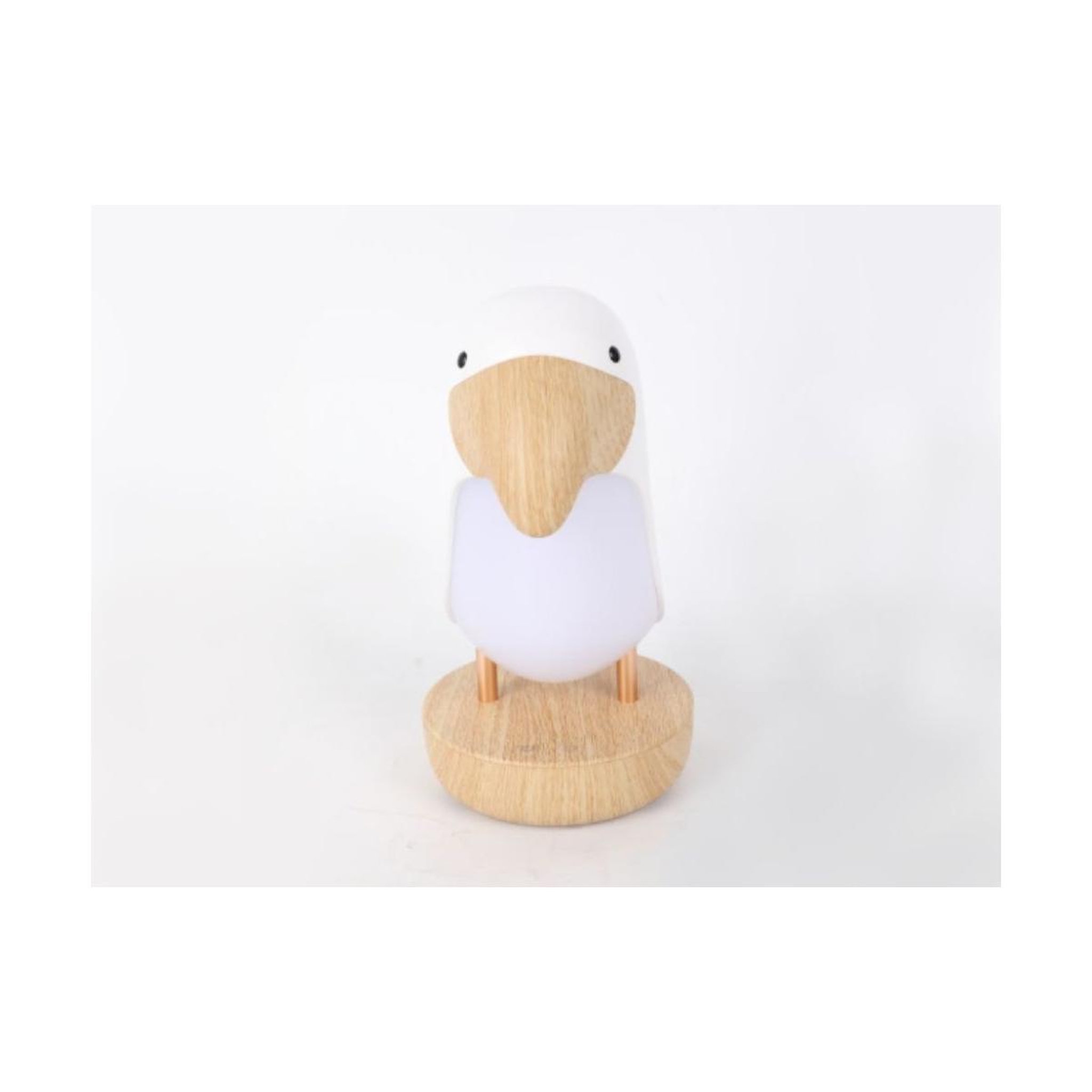 Voir la diapositive 2 : ELINELI Veilleuse petit oiseau - blanc