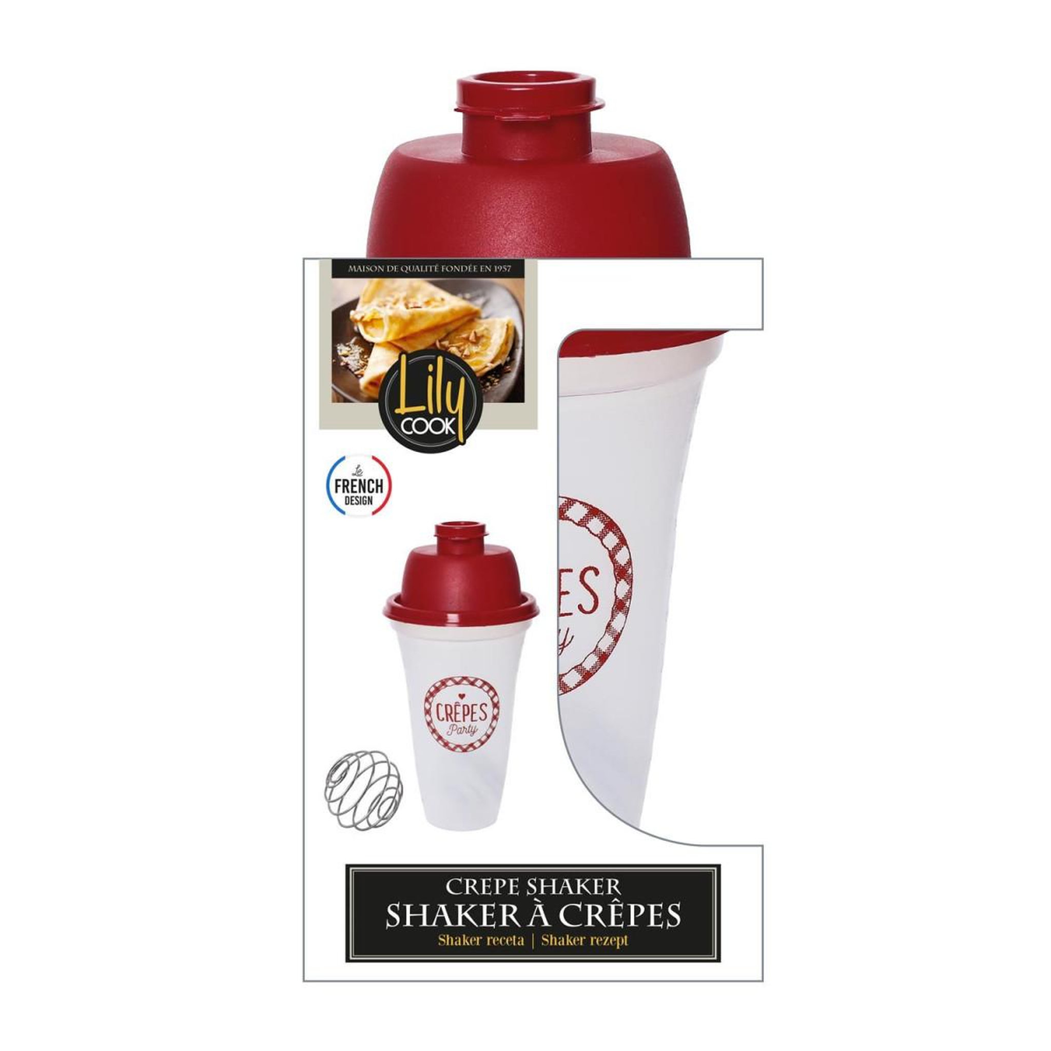 Voir la diapositive 6 : Lily Cook Shaker à crêpes  chandeleur  20cm transparent