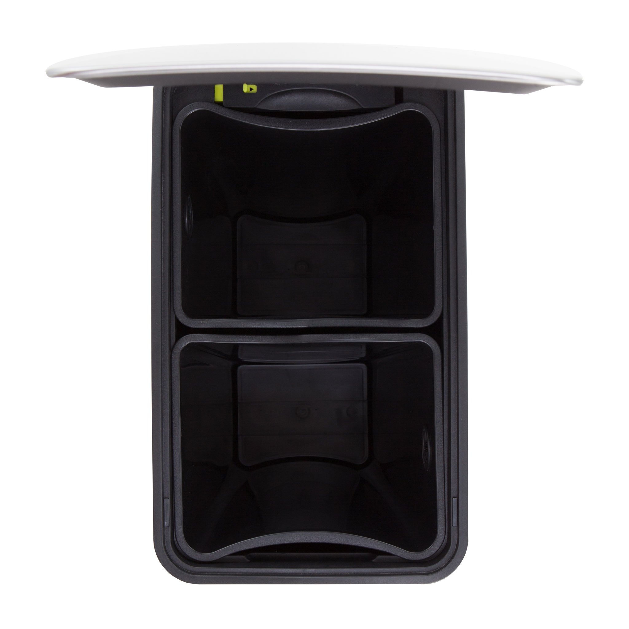 Voir la diapositive 5 : HAILO Poubelle de tri à pédale 2x20L Profil Inox