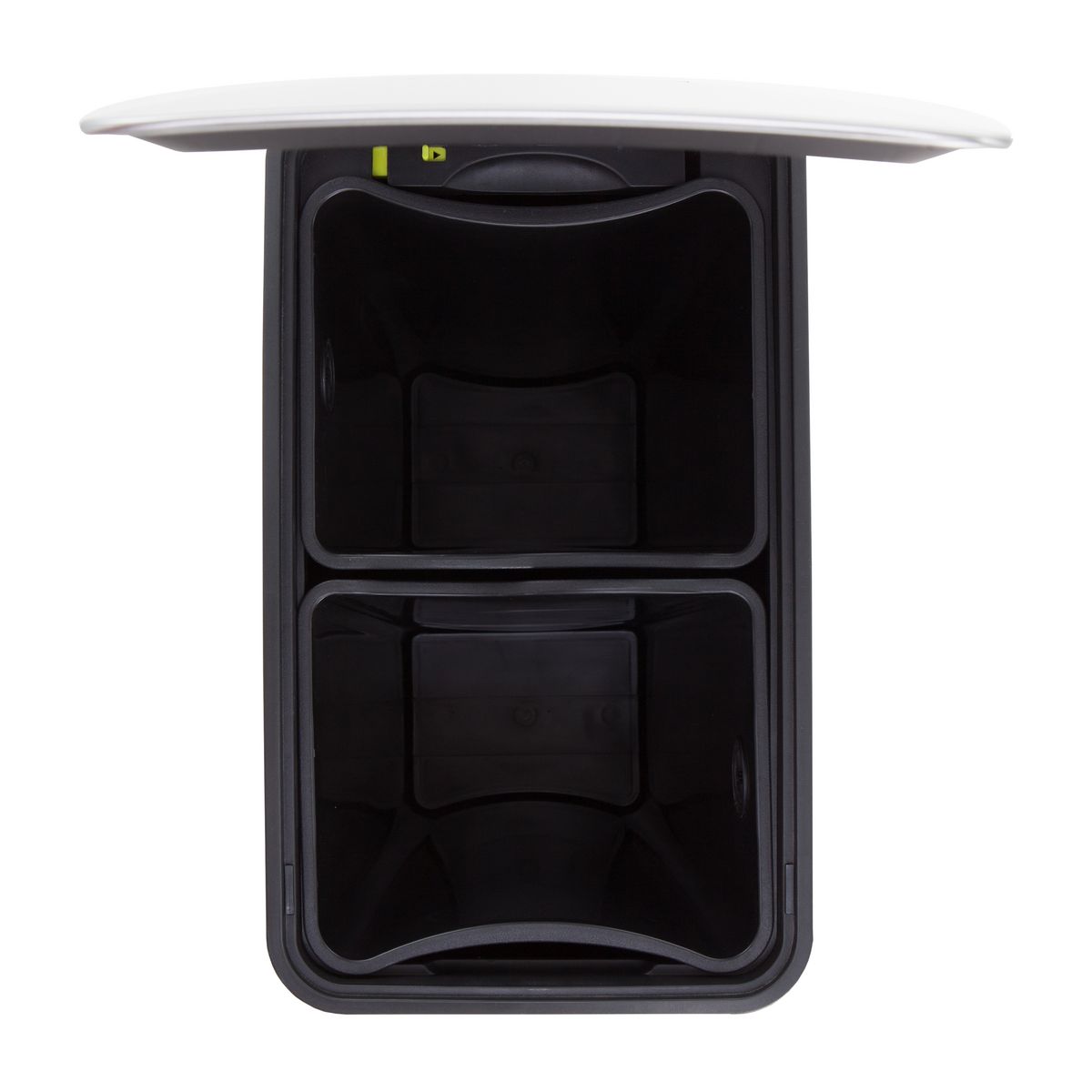 HAILO Poubelle de tri à pédale 2x20L Profil Inox