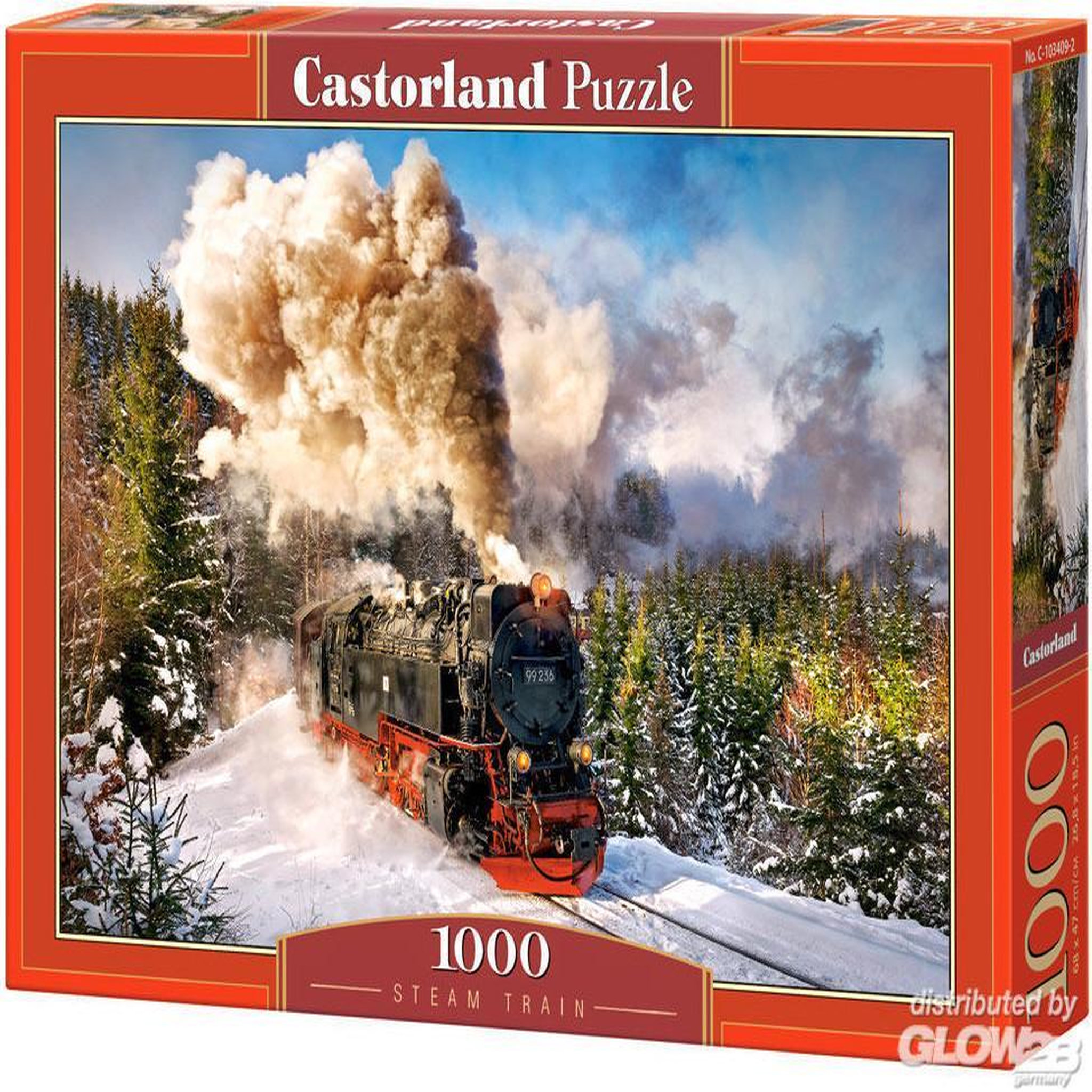 Voir la diapositive 3 : Castorland Puzzle 1000 pièces : le train à vapeur