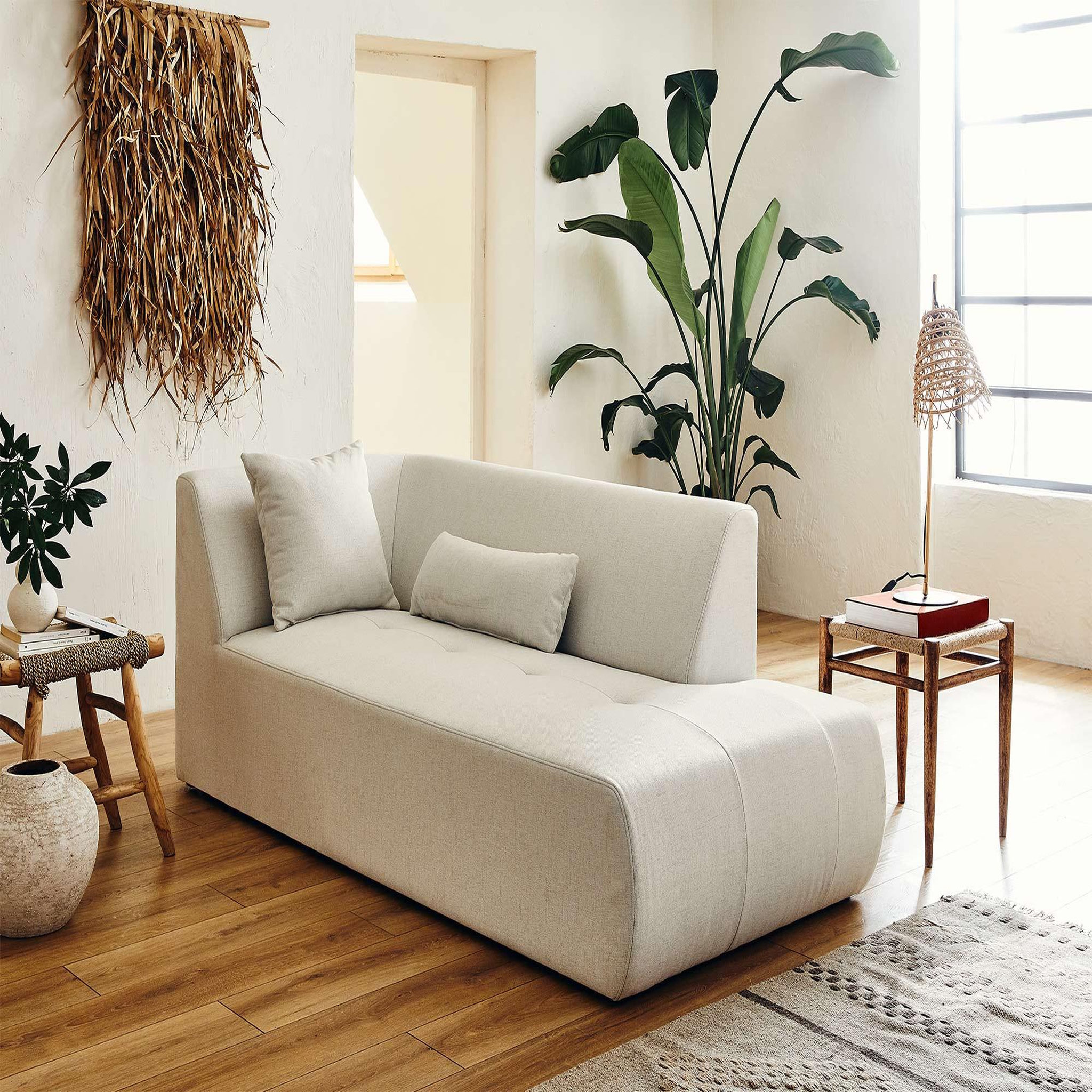 Voir la diapositive 6 : BEST MOBILIER Onyx - canapé modulable d'angle droit 5 places - en tissu