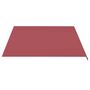 Voir la diapositive 4 : VIDAXL Tissu de remplacement pour auvent Bordeaux rouge 4,5x3,5 m
