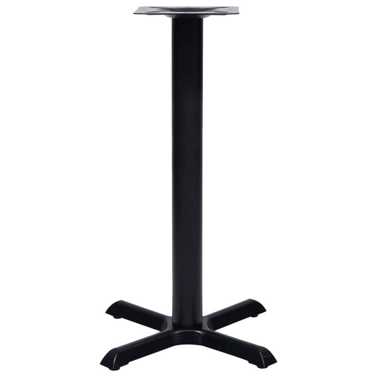 VIDAXL Pied de table de bistro noir 56x56x72 cm fonte