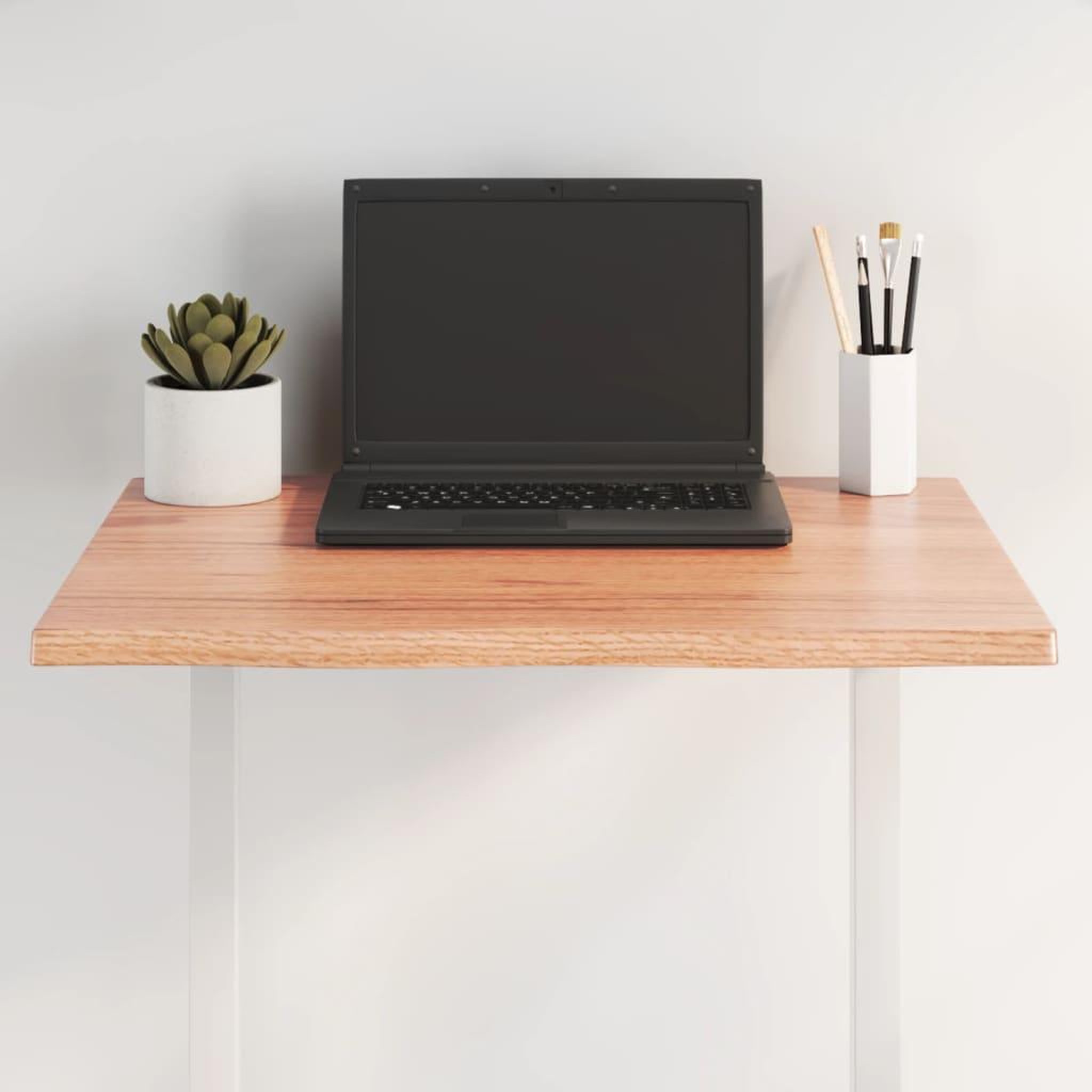 Voir la diapositive 1 : VIDAXL Dessus de table bois chene massif traite bordure assortie