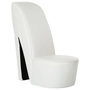 Voir la diapositive 1 : VIDAXL Chaise en forme de chaussure a talon haut Blanc Similicuir
