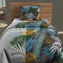 Voir la diapositive 1 : SOLEIL D'OCRE Parure housse de couette en coton 57 fils JUNGLE, par Soleil d'Ocre
