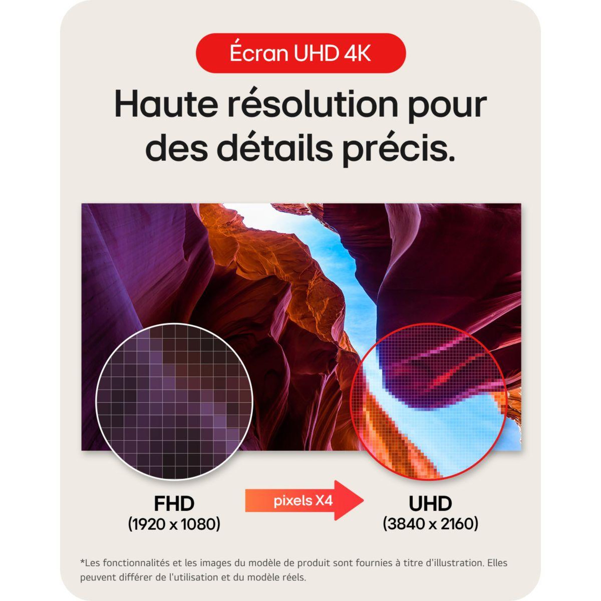 Voir la diapositive 2 : LG Ecran 32UR500-B Plat 31'' VA