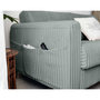 Voir la diapositive 5 : LISA DESIGN Owen - canapé 3 places convertible express couchage quotidien 140 cm matelas 12 cm en velours côtelé grosses côtes
