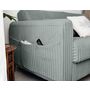 Voir la diapositive 5 : LISA DESIGN Owen - canapé 3 places convertible express couchage quotidien 140 cm matelas 12 cm en velours côtelé grosses côtes