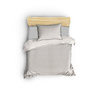 Voir la diapositive 2 : GENERIQUE Parure de lit - 1 housse de couette 220 x 240 cm + 2 taies d'oreiller 60 x 60 cm - 80% coton, 20% polyester - Creme