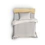 Voir la diapositive 2 : GENERIQUE Parure de lit - 1 housse de couette 220 x 240 cm + 2 taies d'oreiller 60 x 60 cm - 80% coton, 20% polyester - Creme