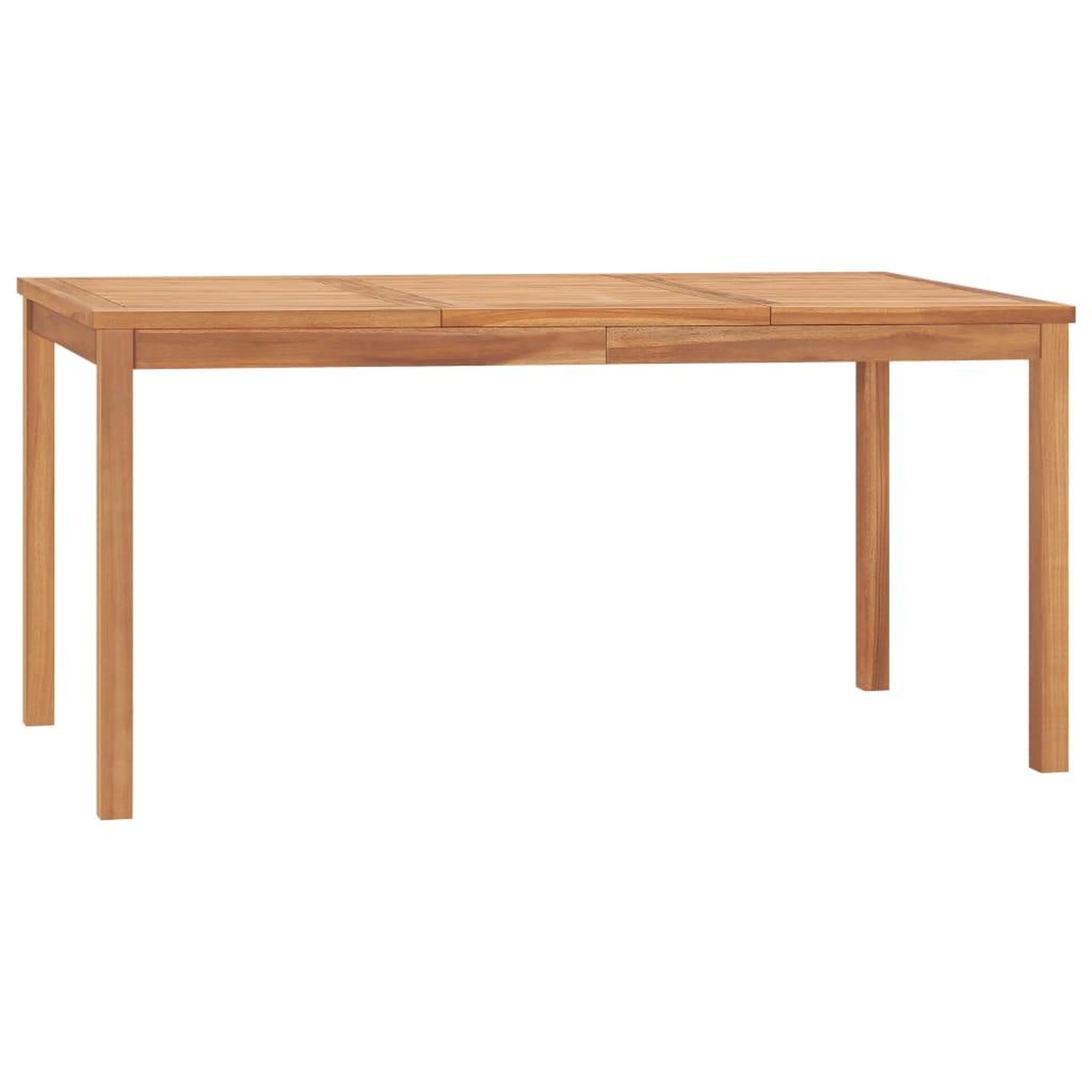 Voir la diapositive 1 : VIDAXL Table a dîner de jardin 160x80x77 cm Bois de teck solide