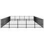 Voir la diapositive 4 : VIDAXL Chenil d'exterieur pour chiens Acier 47,05 m²