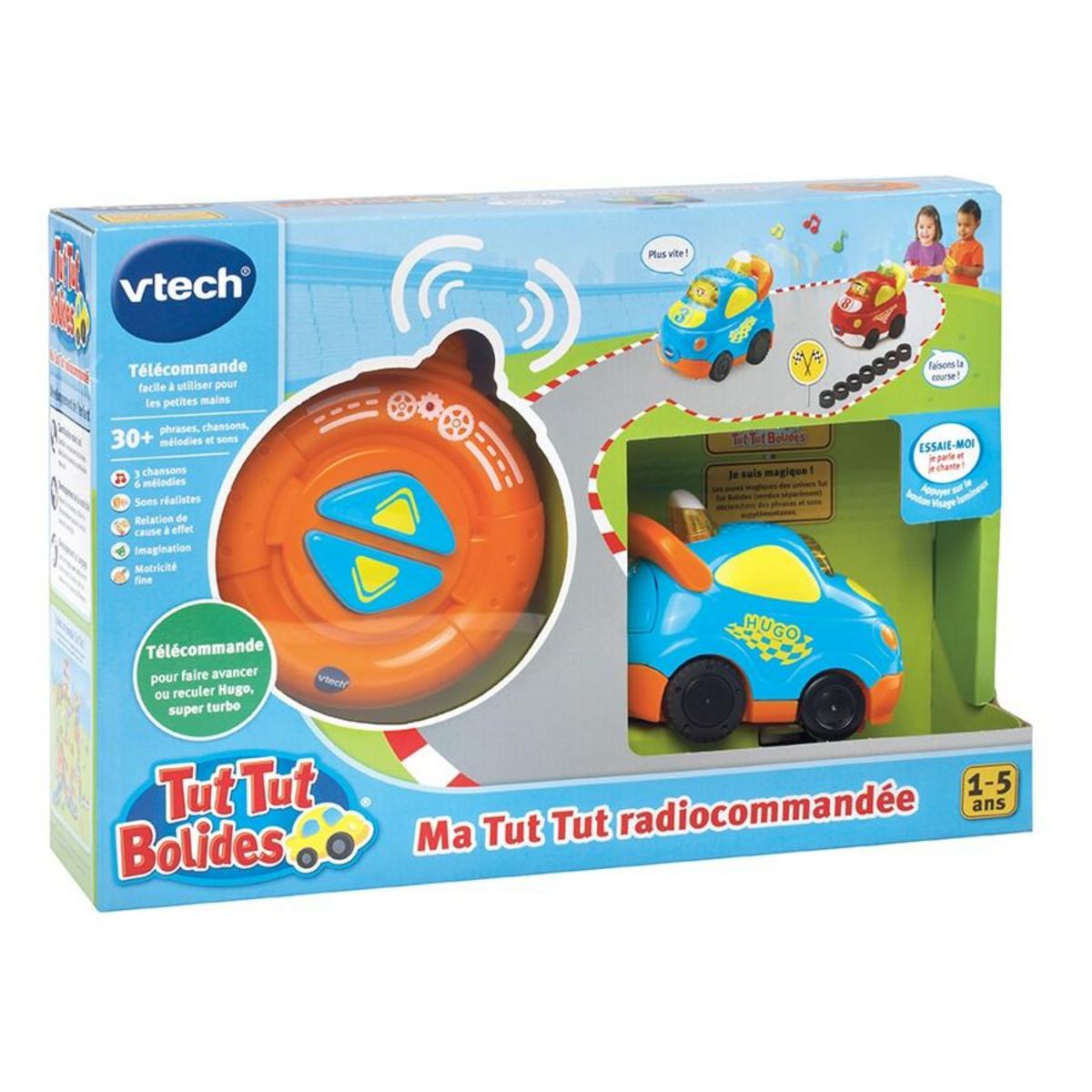 VTECH Ma tut tut télécommandée Hugo, super turbo - Tut Tut Bolides