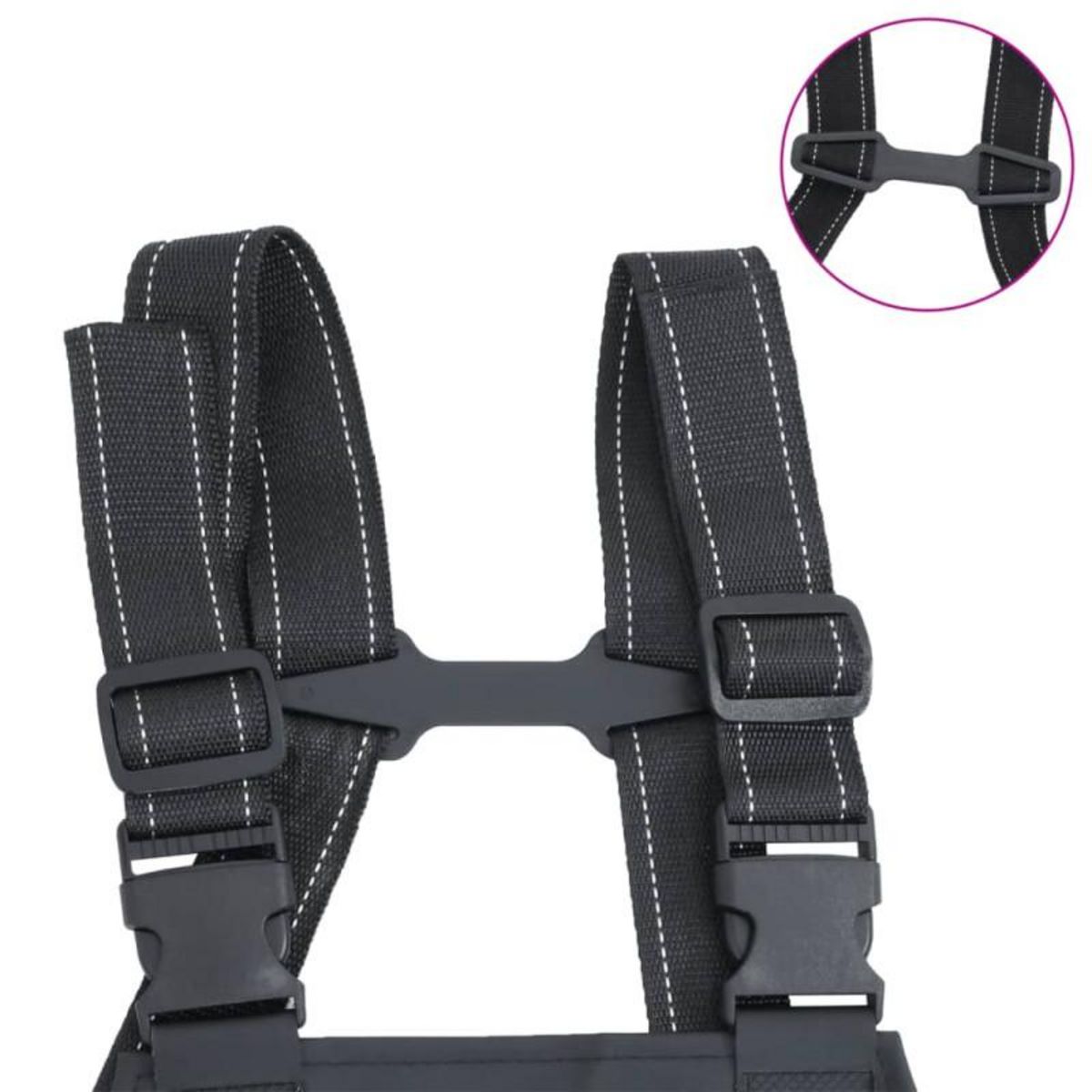 VIDAXL Cuissardes avec bottes noir taille 46