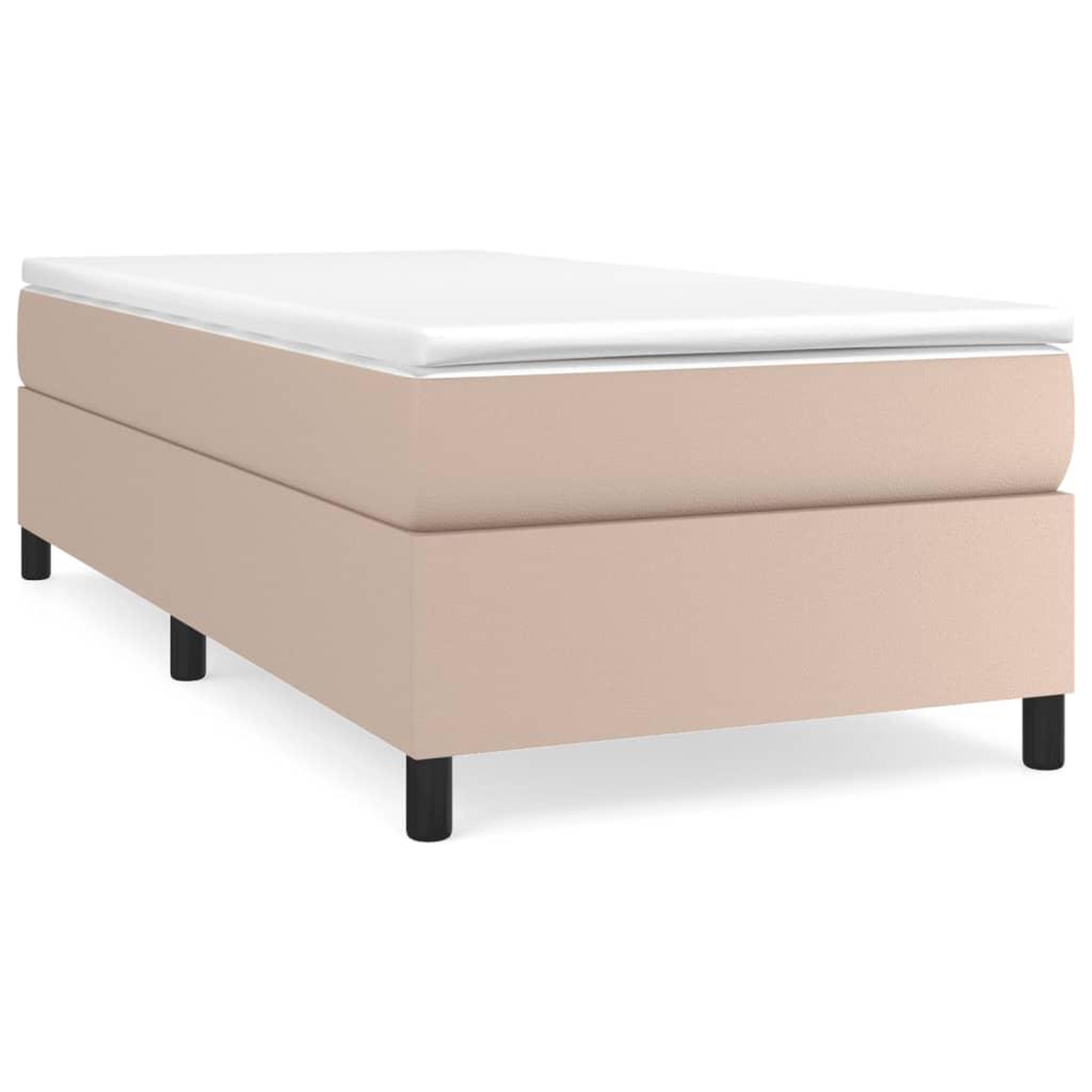 Voir la diapositive 2 : VIDAXL Cadre de lit sans matelas cappuccino 90x190 cm similicuir