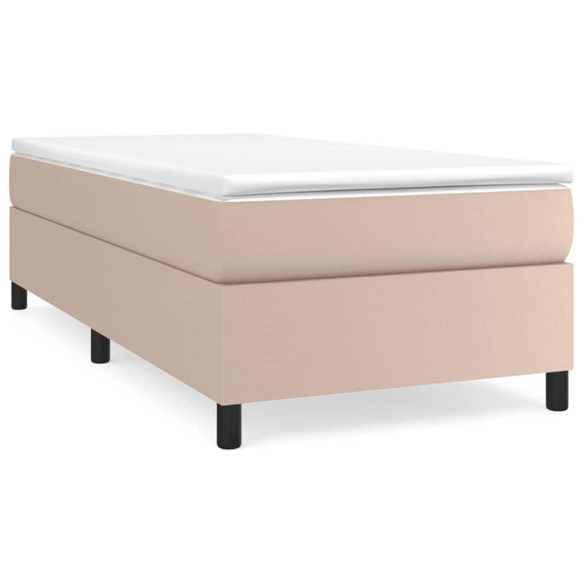 VIDAXL Cadre de lit sans matelas cappuccino 90x190 cm similicuir