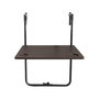 Voir la diapositive 1 : Habitat et Jardin Table de balcon suspendu pliable  - 60 x 56 x 83.5cm