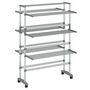 Voir la diapositive 2 : VIDAXL Sechoir a linge avec roues 89x64x129 cm aluminium