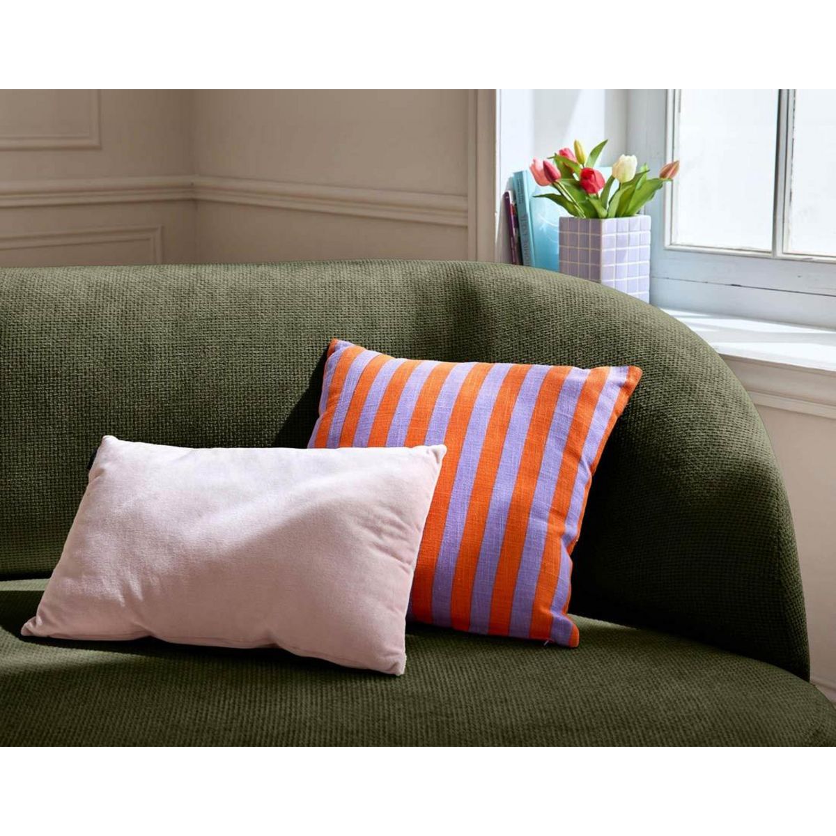 LISA DESIGN Polaris - canapé 3 places - en velours texturé