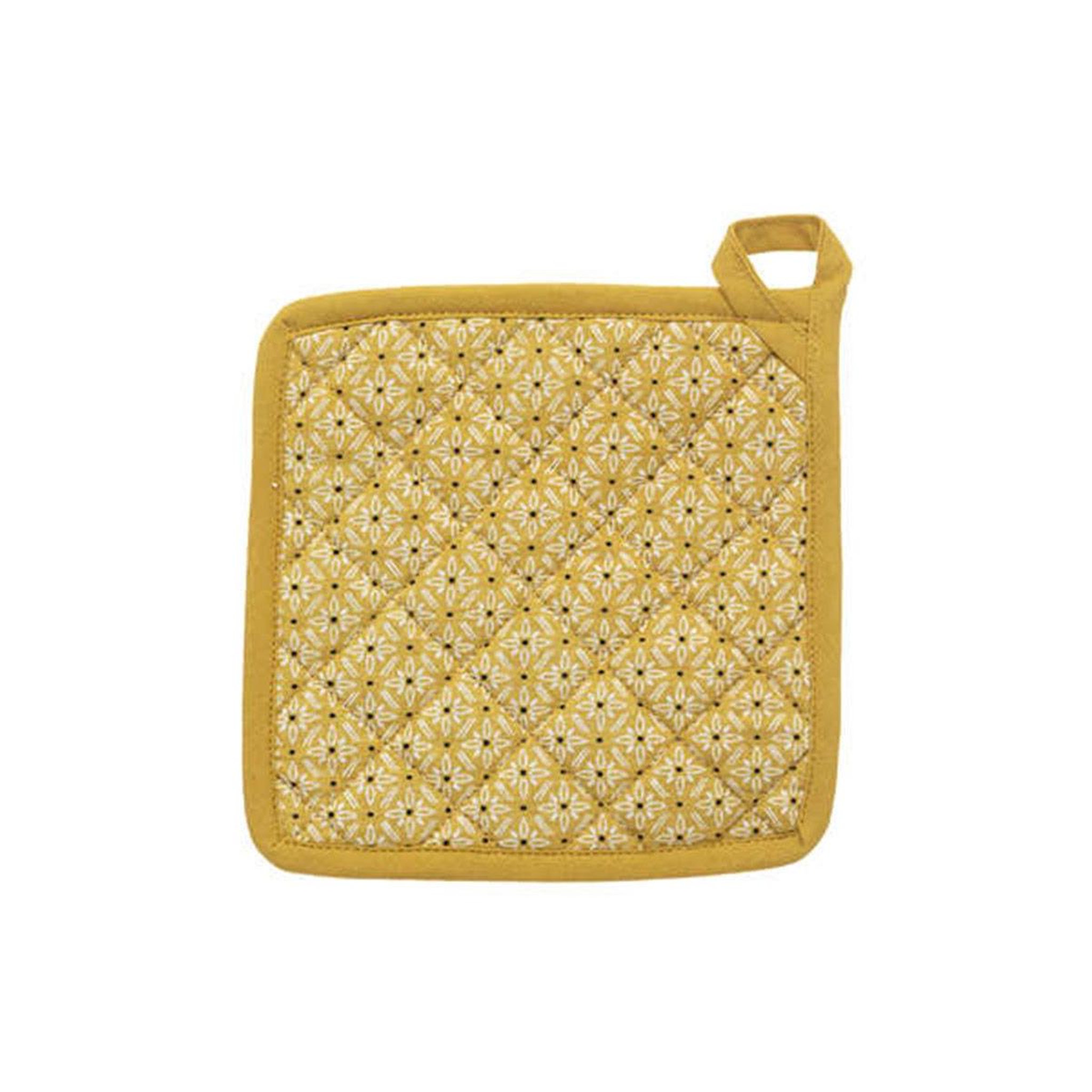 Voir la diapositive 2 : ATMOSPHERA Gant & manique imprimé  paty  32cm jaune ocre