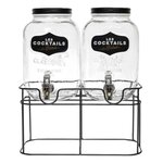 Paris Prix Double Fontaine à Boisson  Bistrot  8L Transparent