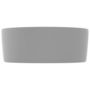 Voir la diapositive 4 : VIDAXL Lavabo rond de luxe Gris clair mat 40x15 cm Ceramique
