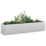 VIDAXL Jardiniere 200x40x40 cm acier galvanise