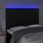 Voir la diapositive 3 : VIDAXL Tete de lit a LED Noir 144x5x118/128 cm Similicuir