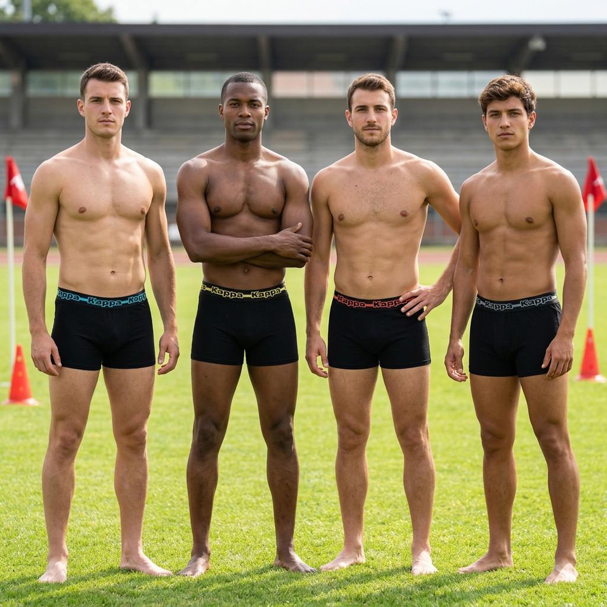 Voir la diapositive 2 : KAPPA KAPPA Boxers Homme Pack de 4 (Lot) - Coton, Coffret Cadeau