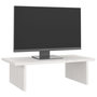 Voir la diapositive 4 : VIDAXL Support de moniteur Blanc 50x27x15 cm Bois de pin solide