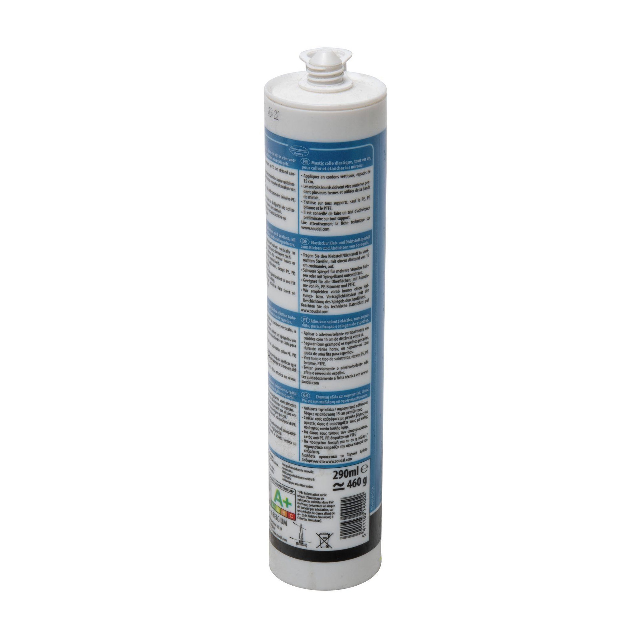 Voir la diapositive 4 : Soudal Cartouche Mirror Fix Soudal 290ml