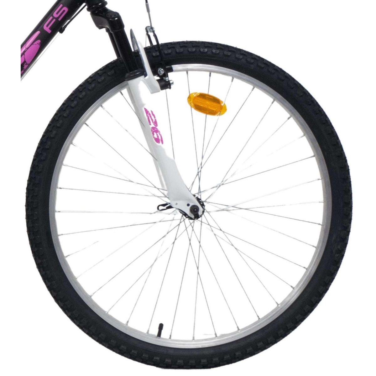 Vélo VTT 26'' - Modèle Tout Suspendu Femme Twister - 18 Vitesses - Poignées Tournantes - Freins V-Brake & Jantes en aluminium