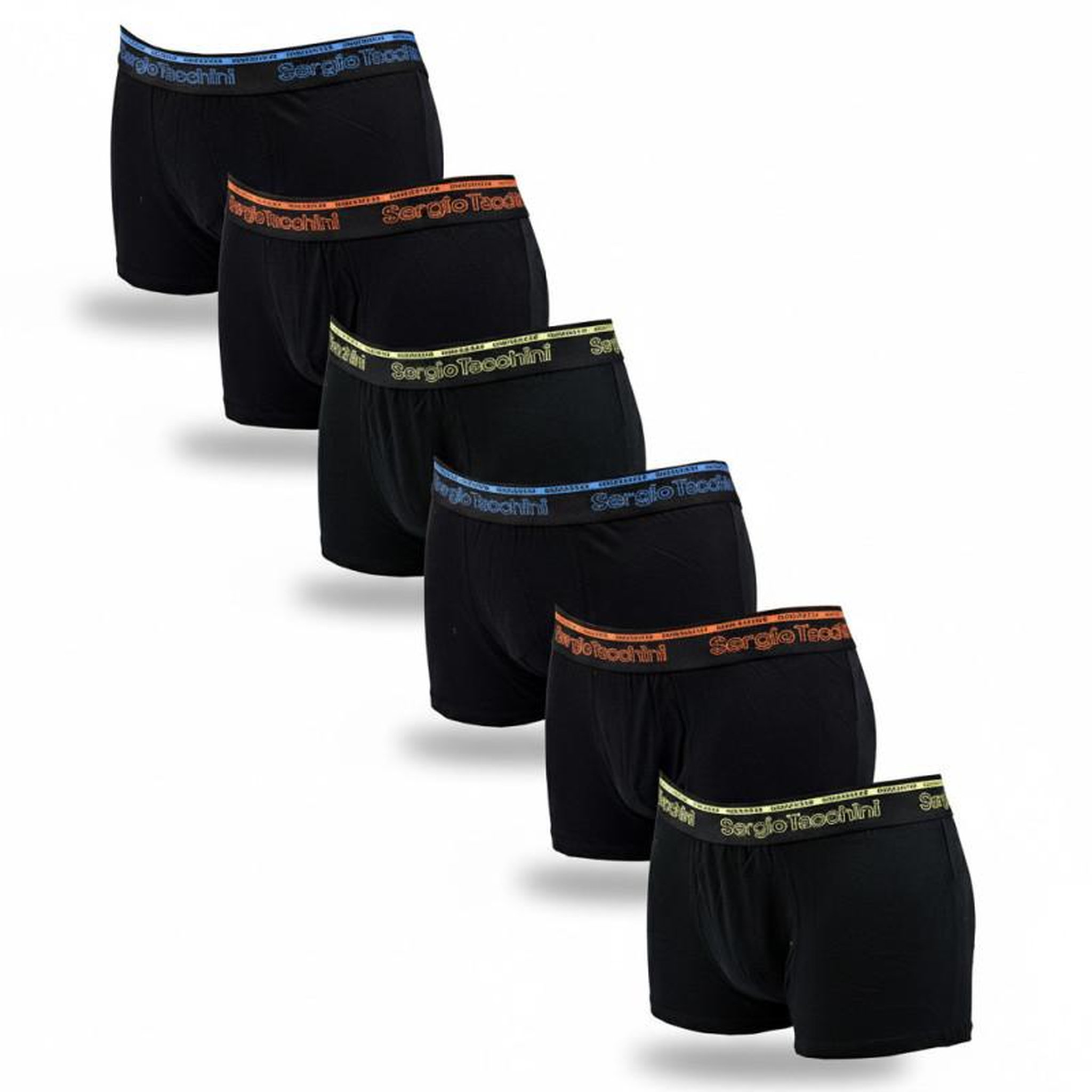 Voir la diapositive 1 : SERGIO TACCHINI Sergio Tacchini Pack de Boxers Homme Lot de 6