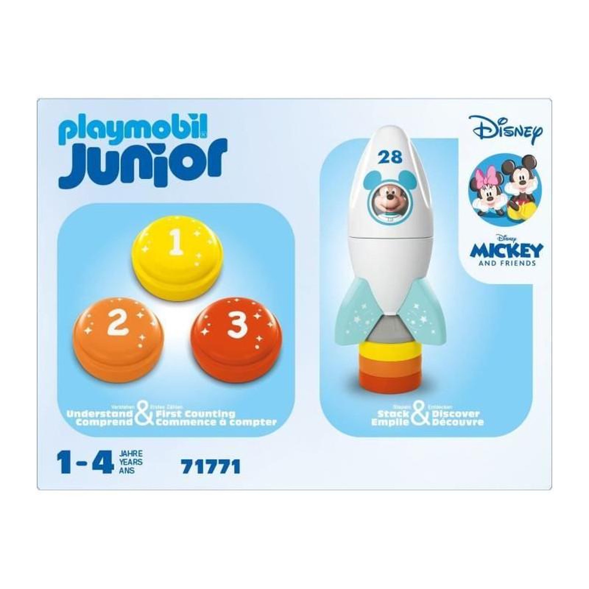 Voir la diapositive 5 : PLAYMOBIL 71771 Junior Disney Mickey astronaute avec sa fusee