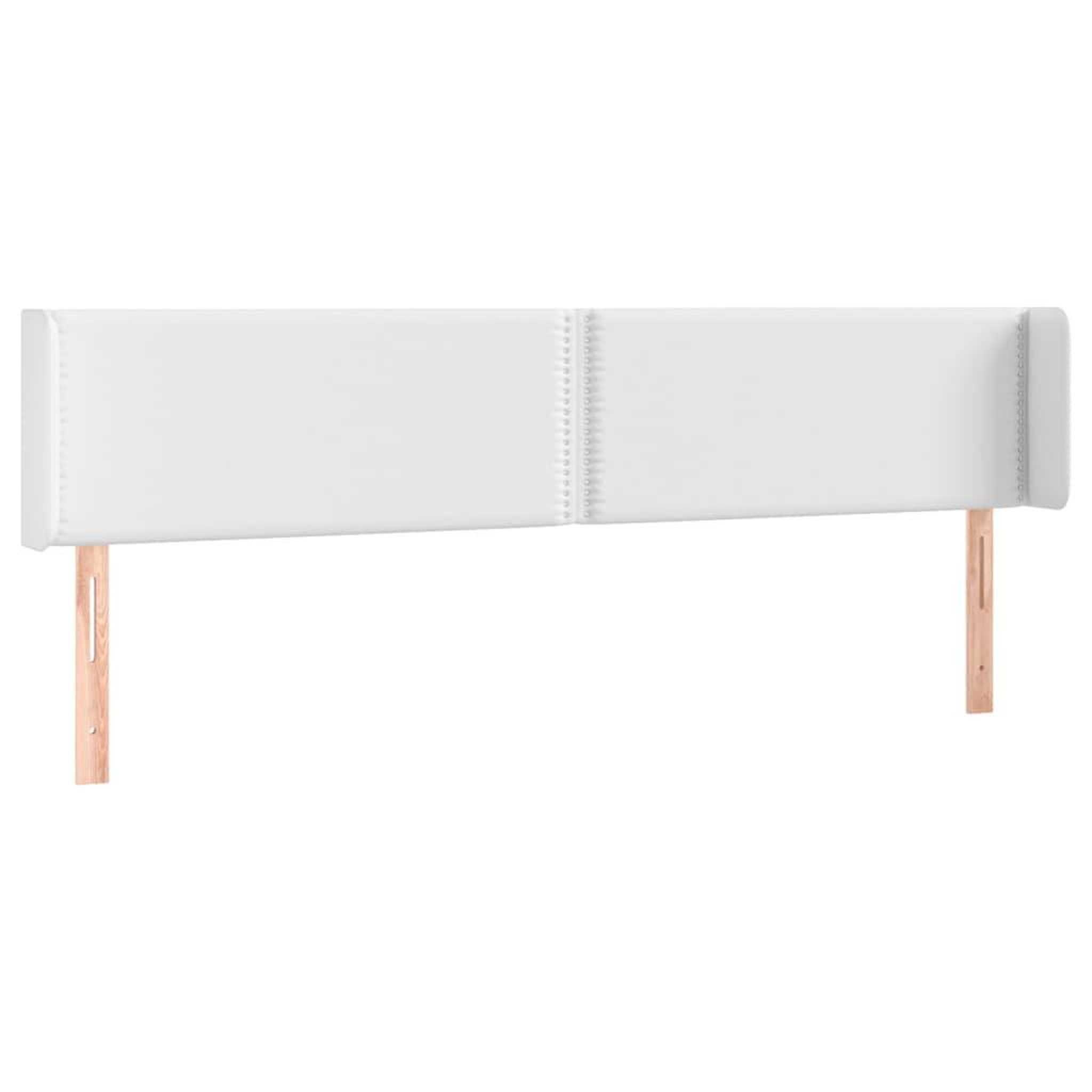 Voir la diapositive 3 : VIDAXL Tete de lit a LED Blanc 203x16x78/88 cm Similicuir