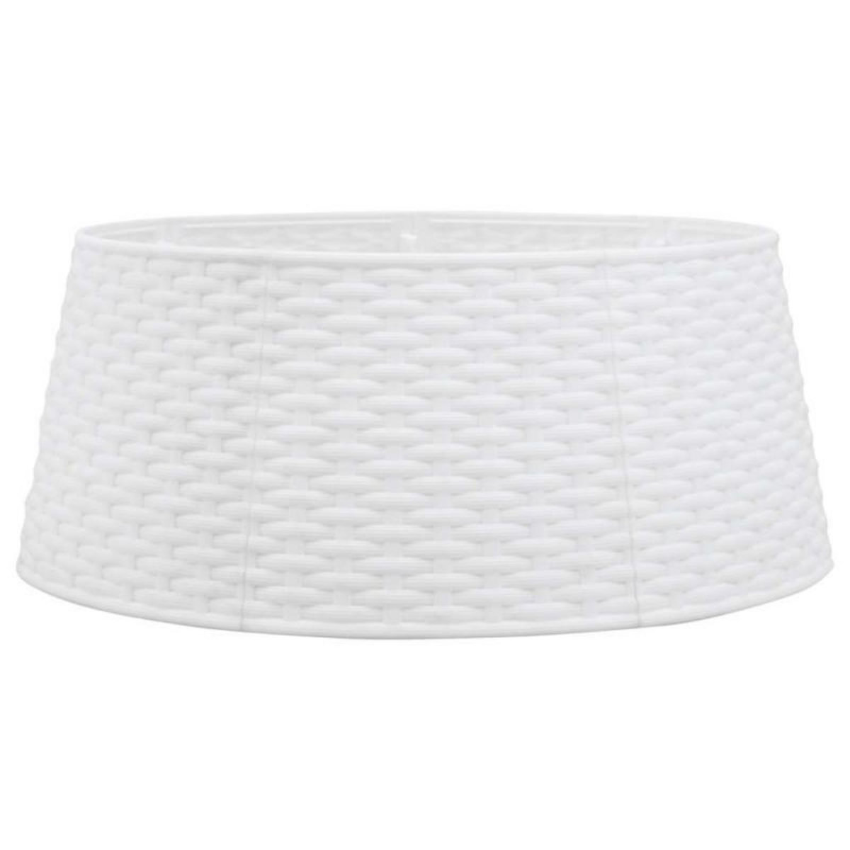 VIDAXL Jupe de sapin de Noël blanc Ø56x23 cm plastique