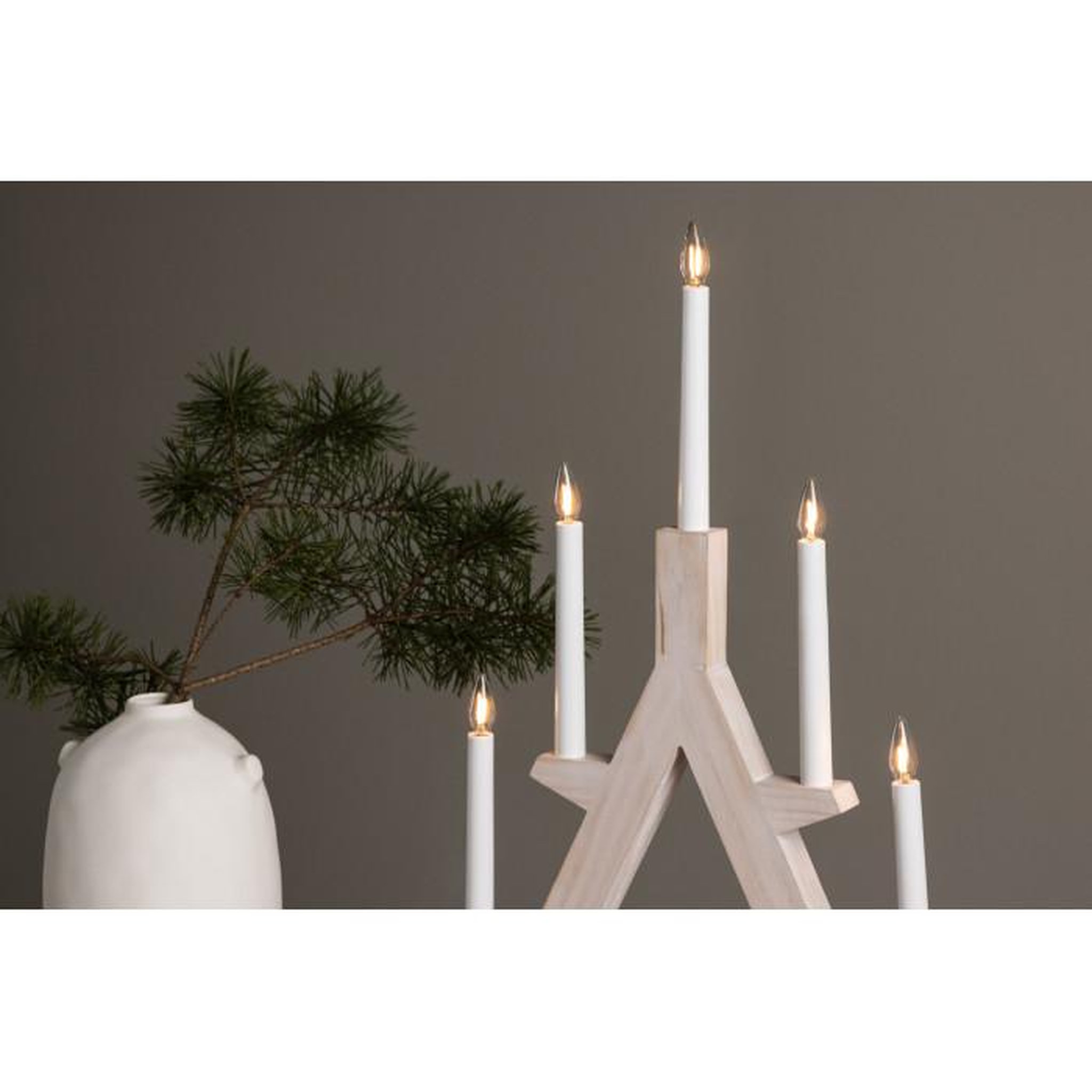 Voir la diapositive 6 : Paris Prix Chandelier à LED  Val Thorens  60cm Naturel