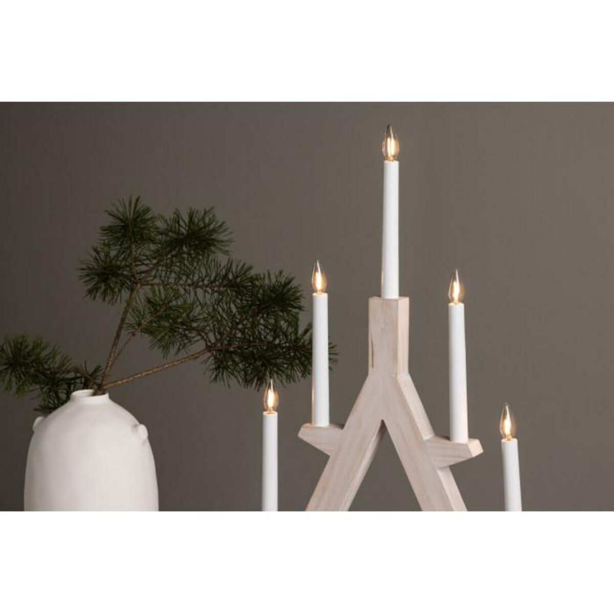 Paris Prix Chandelier à LED  Val Thorens  60cm Naturel