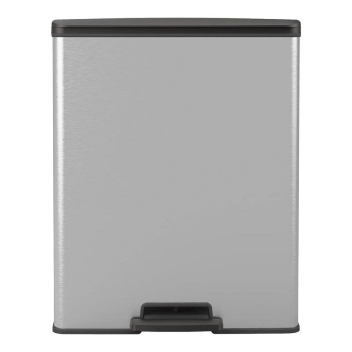 CURVER Curver Poubelle double à pédale Deco 26L+26L Argenté