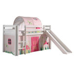 Paris Prix Pack - Lit Enfant, Toboggan, Tente & Tunnel  Pino Spring  Blanc
