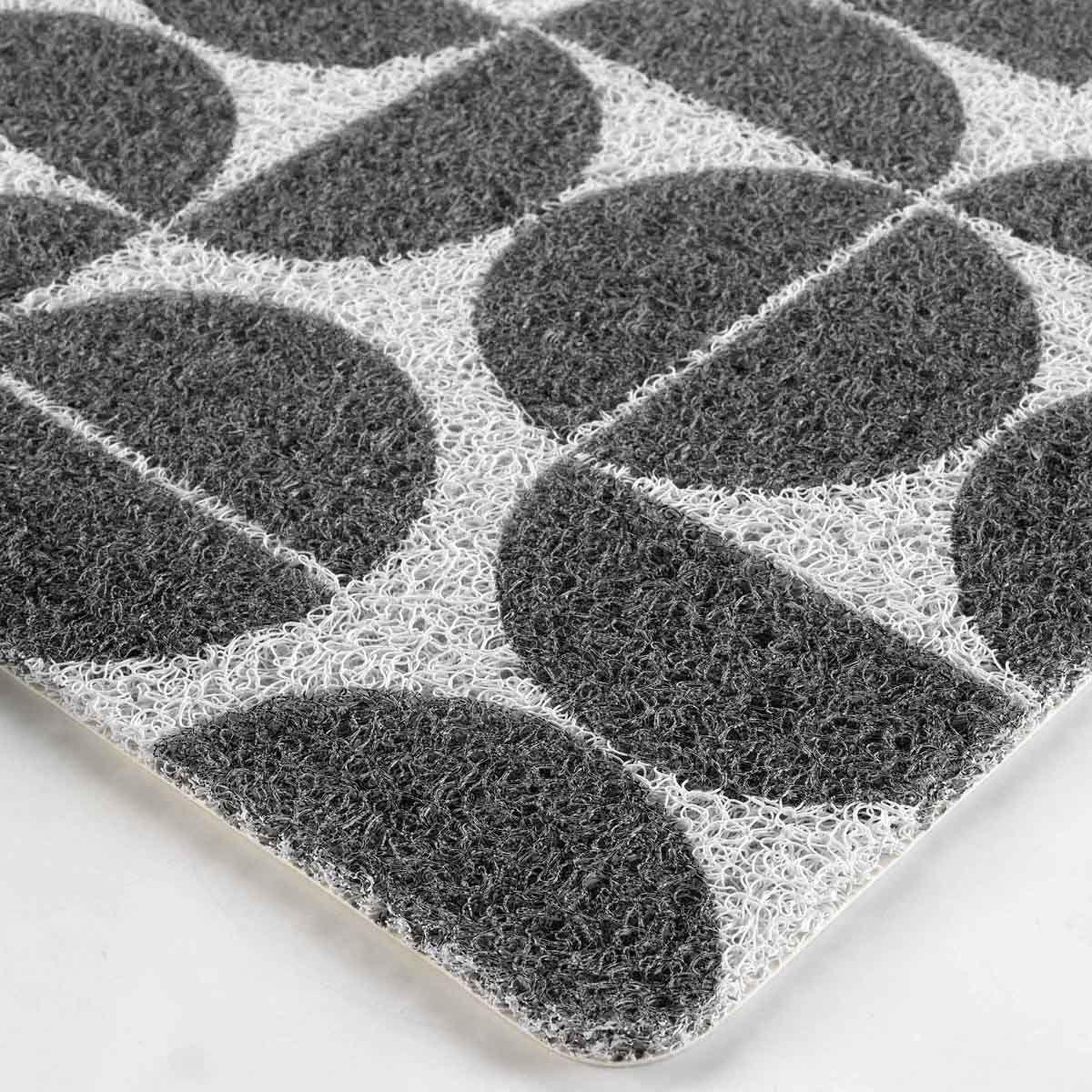 Voir la diapositive 2 : Douceur d'Intérieur Tapis rectangulaire déco  cosmix  45x75cm gris