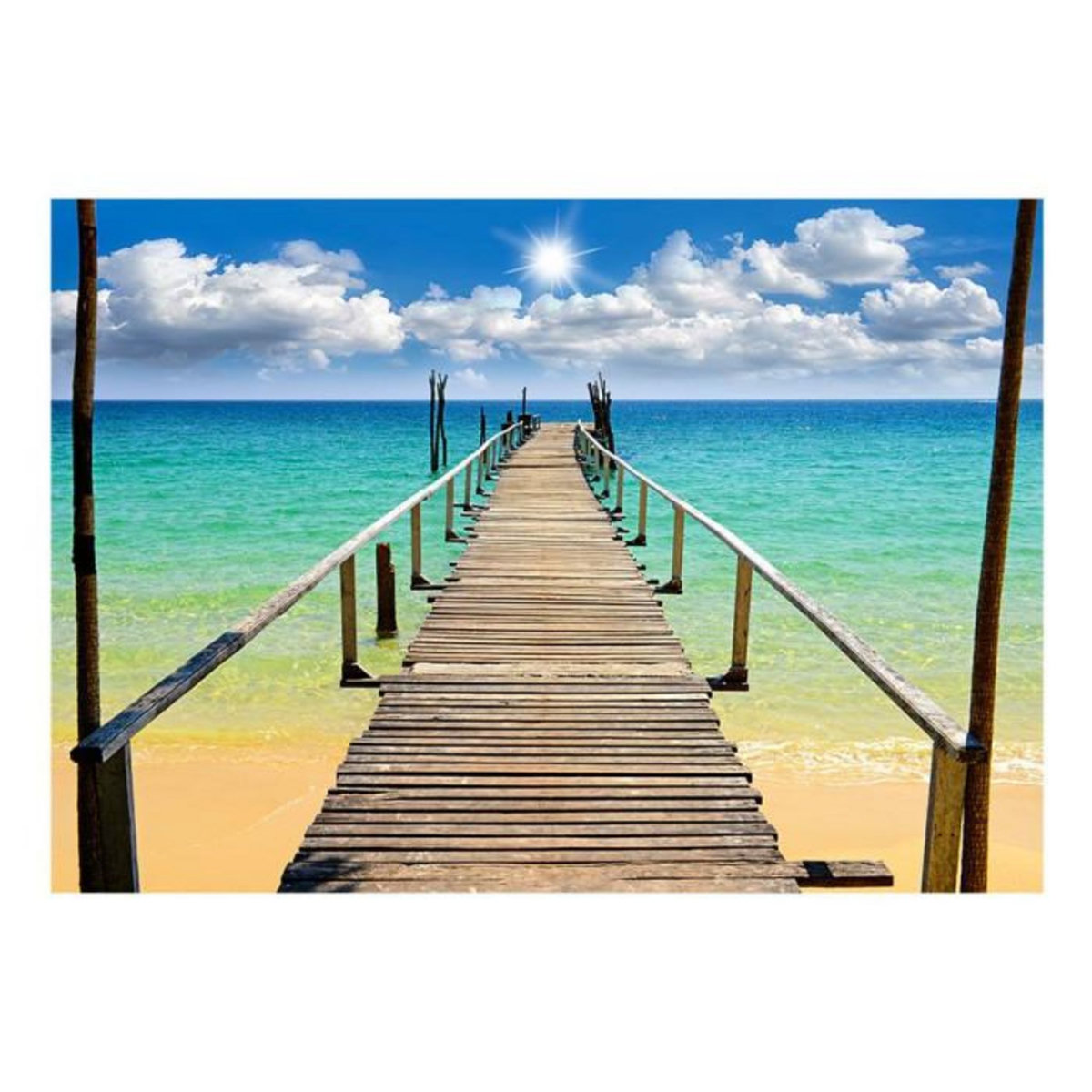 Paris Prix Papier Peint  Plage, Soleil, Jetée