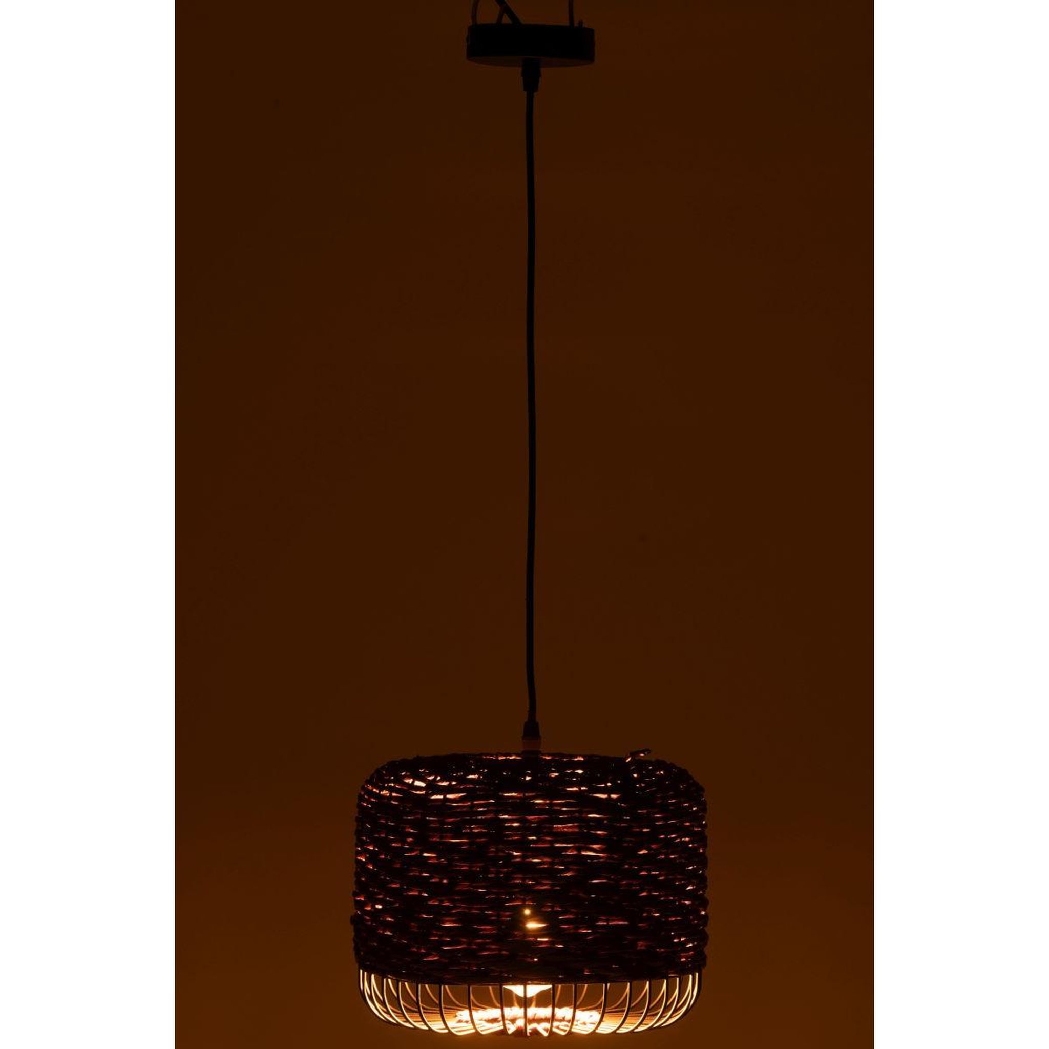 Voir la diapositive 3 : J-LINE Lampe Suspension en Métal  Eldon  27cm Mauve